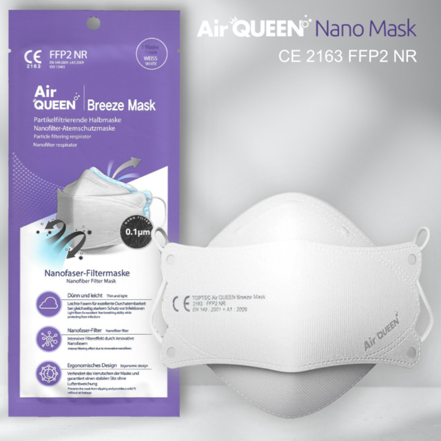 AirQueen Breeze FFP2 Nanofilter Masken