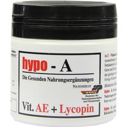 Eine Dose Nahrungsergänzungsmittel mit der Aufschrift "hypo-A".