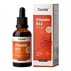 Flasche und Verpackung von Vitamin B12 Nahrungsergänzungsmittel, hochdosiert und glutenfrei.